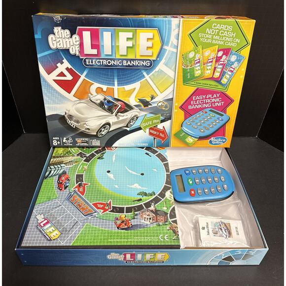 The Game of Life Electronic Banking Board Game 100% Complete Tested Hasbro 2014 - Picture 4 of 14
